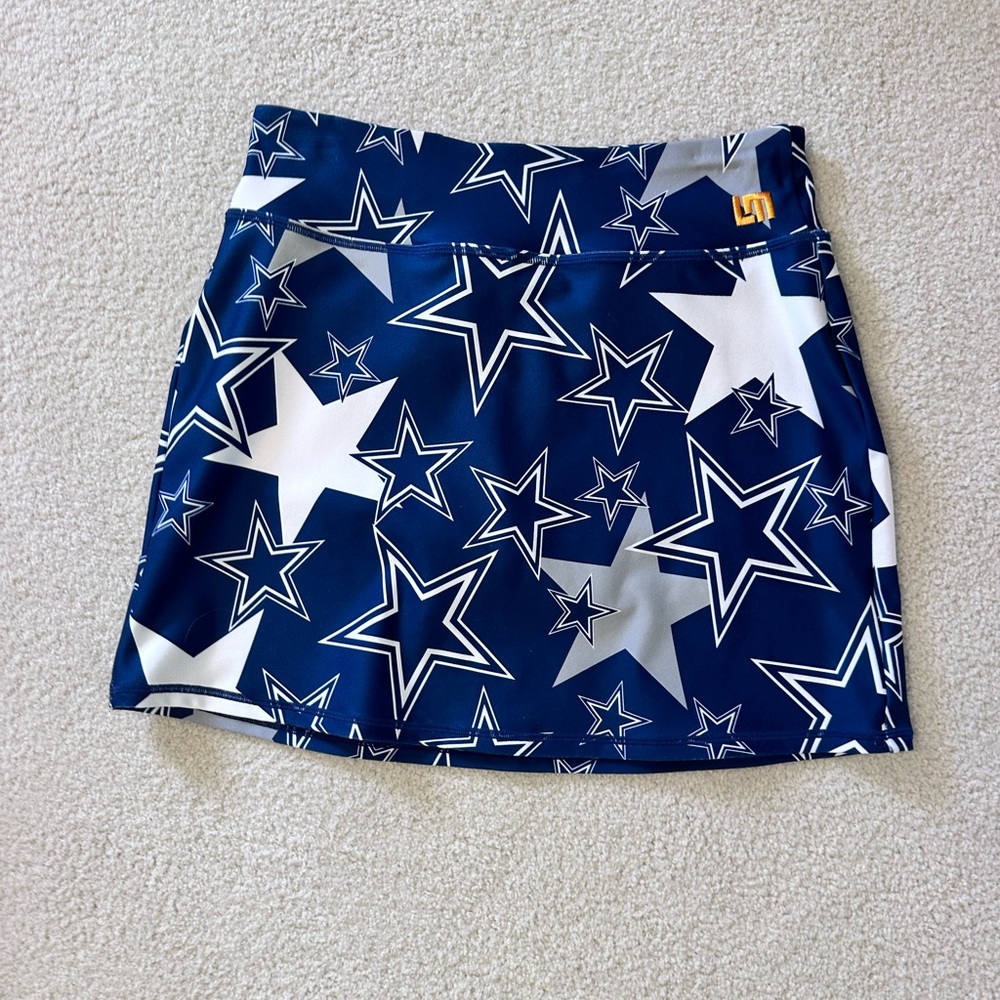 Loudmouth Ladies Navy and White Star Print Athletic Waistband
